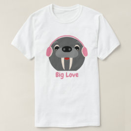 Leuk Dier 'Big Love' Walrus T-shirt