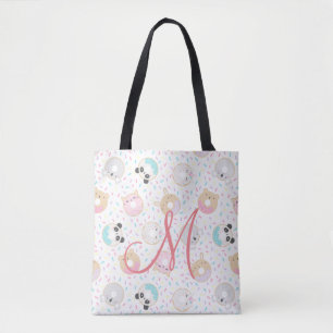 Leuk Dier Donuts Monogram canvas tas
