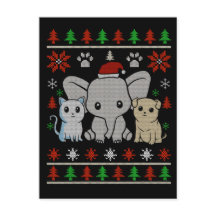 Leuk Dier Kerst briefkaart