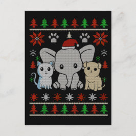 Leuk Dier Kerst briefkaart