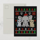 Leuk Dier Kerst briefkaart (Voorkant / Achterkant)