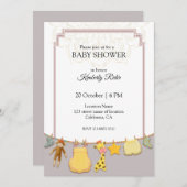 Leuk Dier Mandala Baby shower Kaart (Voorkant / Achterkant)