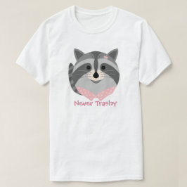 Leuk Dier 'Never Trashy' Racoon T-shirt