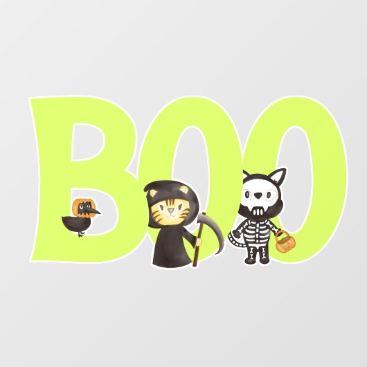 Leuk dier spooktacular Halloween Raamsticker (Vel)