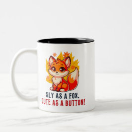 Leuk Dier T-shirt Fox Lover t-shirt cadeau voor mo Tweekleurige Koffiemok