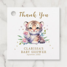 Leuk Dier Tijger Sterren Wit Baby shower