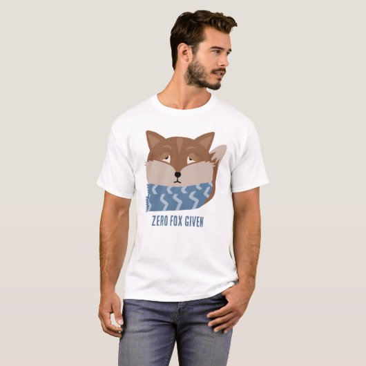 Leuk Dier 'Zero Fox' T-shirt (Voorkant volledig)
