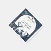 Leuk Dierenavontuur Night Sky Baby shower Servet (Hoek)