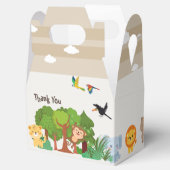 Leuk dierenverjaardagsfeestje in oerwoud bedankdoosjes (Geopend)