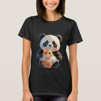 Leuk Dierenvriendschapsontwerp T-shirt
