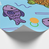 Leuk Dierlijk Ontwerp Naadloos Patroondocument Cadeaupapier (Hoek)