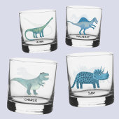 Leuk dinosaurus gepersonaliseerd glas