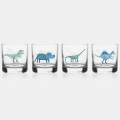 Leuk dinosaurus gepersonaliseerd glas (Achterkant)