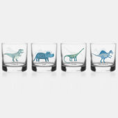 Leuk dinosaurus gepersonaliseerd glas (Voorkant)