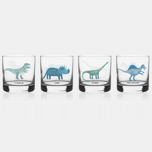Leuk dinosaurus gepersonaliseerd glas (Voorkant)