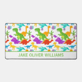 Leuk dinosaurus patroon kleurrijk bureaumat (Voorkant)