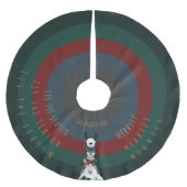 Leuk "Dit is het seizoen + Merrily Merrily" Kerstboom Rok (Voorkant)