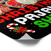 Leuk Dit is mijn kerst pyjama drum kit kerst Poster (Hoek)