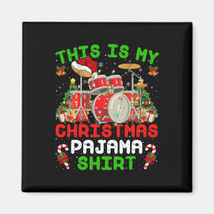 Leuk Dit is mijn kerst pyjama drum kit Kerstmis Magneet