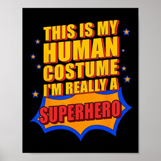 Leuk dit is mijn menselijke kostuum superheld cade poster (Voorkant)