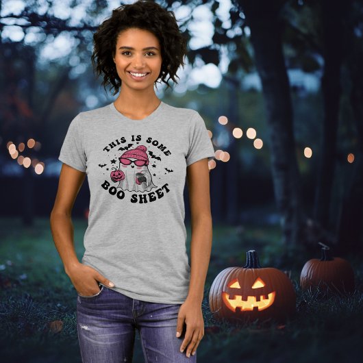 Leuk "Dit is wat Boo Sheet" Halloween T-shirt