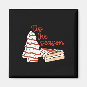 Leuk dit seizoen Design Kerstboom taarten Deb Magneet