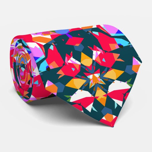 Leuk dopamine dressing positiviteit patroon kleurr stropdas (Opgerold)