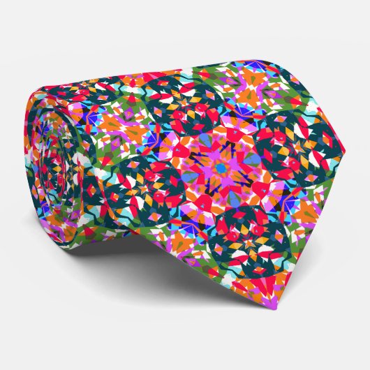 Leuk dopamine dressing positiviteit patroon kleurr stropdas (Opgerold)