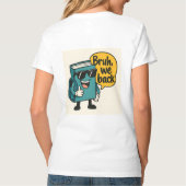 Leuk dubbelzijdig back-to-school ontwerp t-shirt (Achterkant)