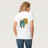 Leuk dubbelzijdig back-to-school ontwerp t-shirt (Achterkant volledig)