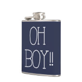 leuk, dun wit OH BOY!! lettertype | Heupfles (Links)