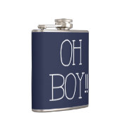 leuk, dun wit OH BOY!! lettertype | Heupfles (Rechts)