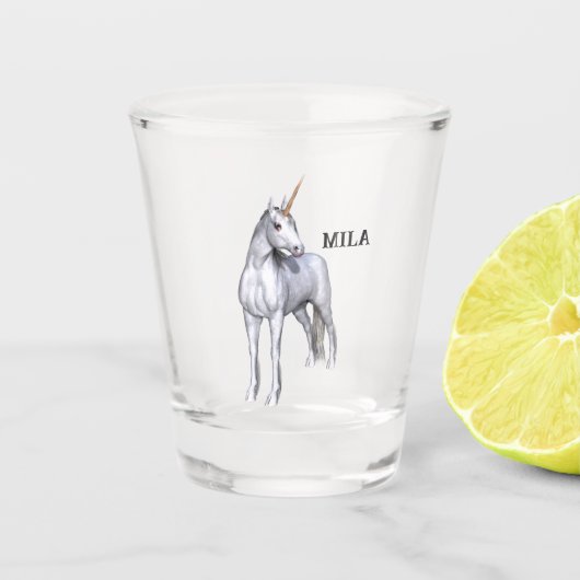 Leuk Eenhoorn Shot Glass Glas (Voorkant)
