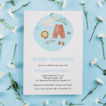 Leuk Eenvoudig Baby Kleding Blauw Baby shower
