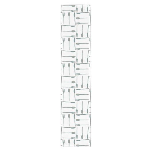 Leuk eenvoudig bestekontwerp korte tafelloper (Voorkant)