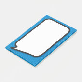 Leuk Eenvoudig Blauw Stripboek Spraak Bubble Post-it® Notes (Schuin)