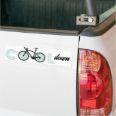 Leuk Eenvoudig Modern Koel Down Fiets Vriendelijk Bumpersticker (Op Truck)