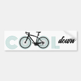 Leuk Eenvoudig Modern Koel Down Fiets Vriendelijk Bumpersticker