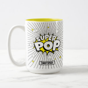 Leuk Eenvoudig SUPER POP! Popcorn grap Tweekleurige Koffiemok