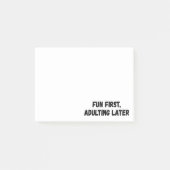 Leuk eerst volwassen later post-it® notes (Voorkant)