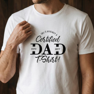 Leuk eerste Vaderdag Gecertificeerde papa Nieuwe p Tri-Blend Shirt