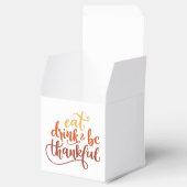 Leuk Eet Drink en Wees dankbaar Thanksgiving Bedankdoosjes (Geopend)