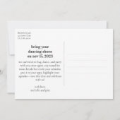 Leuk eigenzinnig ontwerp Sla de datum bruiloft upd Kaart (Achterkant)