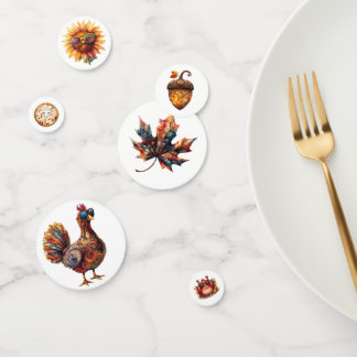 Leuk & eigenzinnig Thanksgiving Schattige Herfstfe Confetti