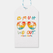 Leuk einde van het schooljaar leraar zomer bruh we cadeaulabel (Achterkant)