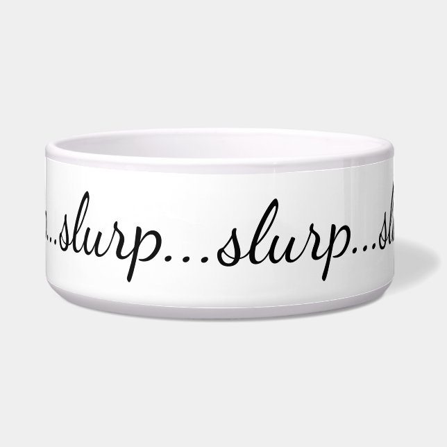 Leuk Elegant Slurp Water Voerbakje (Voorkant)