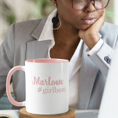 Leuk Elegant Vrouwelijk Gepersonaliseerd Cadeau #G Mok