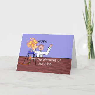 leuk element van verrassing kaart