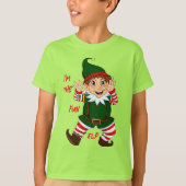 Leuk Elf Basic Kind's Holiday Unisex T-shirt (Voorkant)