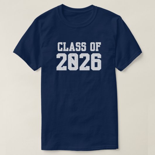 Leuk en aanstekelijk " Senior Class of 2026" T-shi T-shirt (Design voorkant)